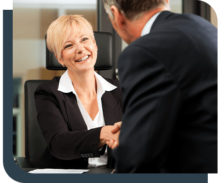 Lawyer Shaking Hands With Client